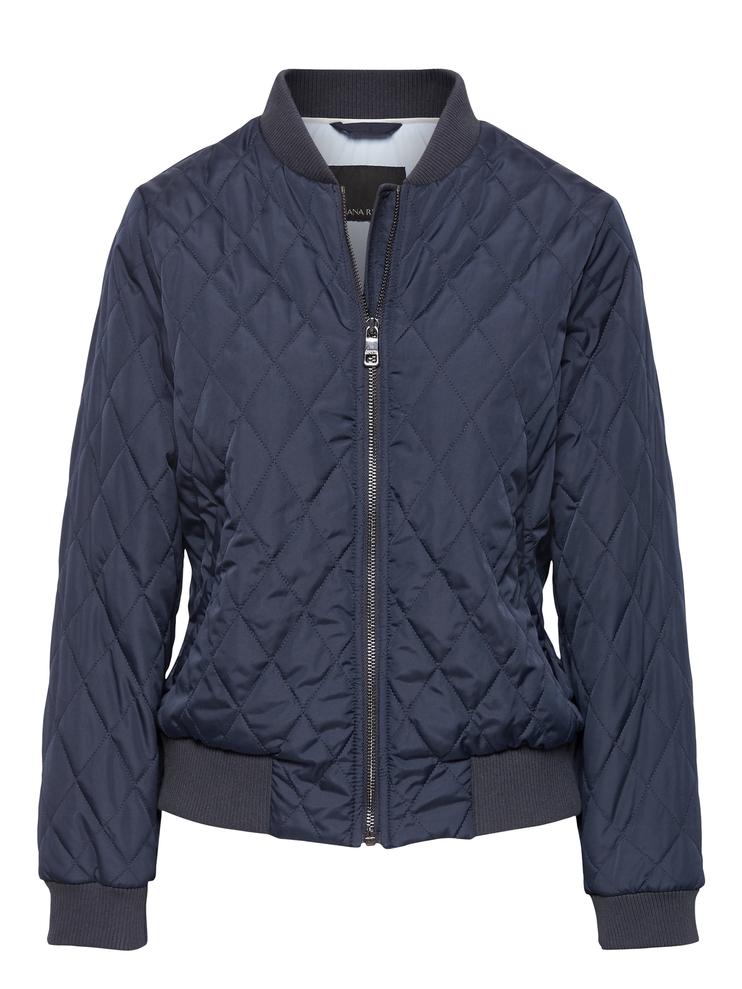 Quilted Bomber Jacket with Pop-Color Lining | Banana Republic