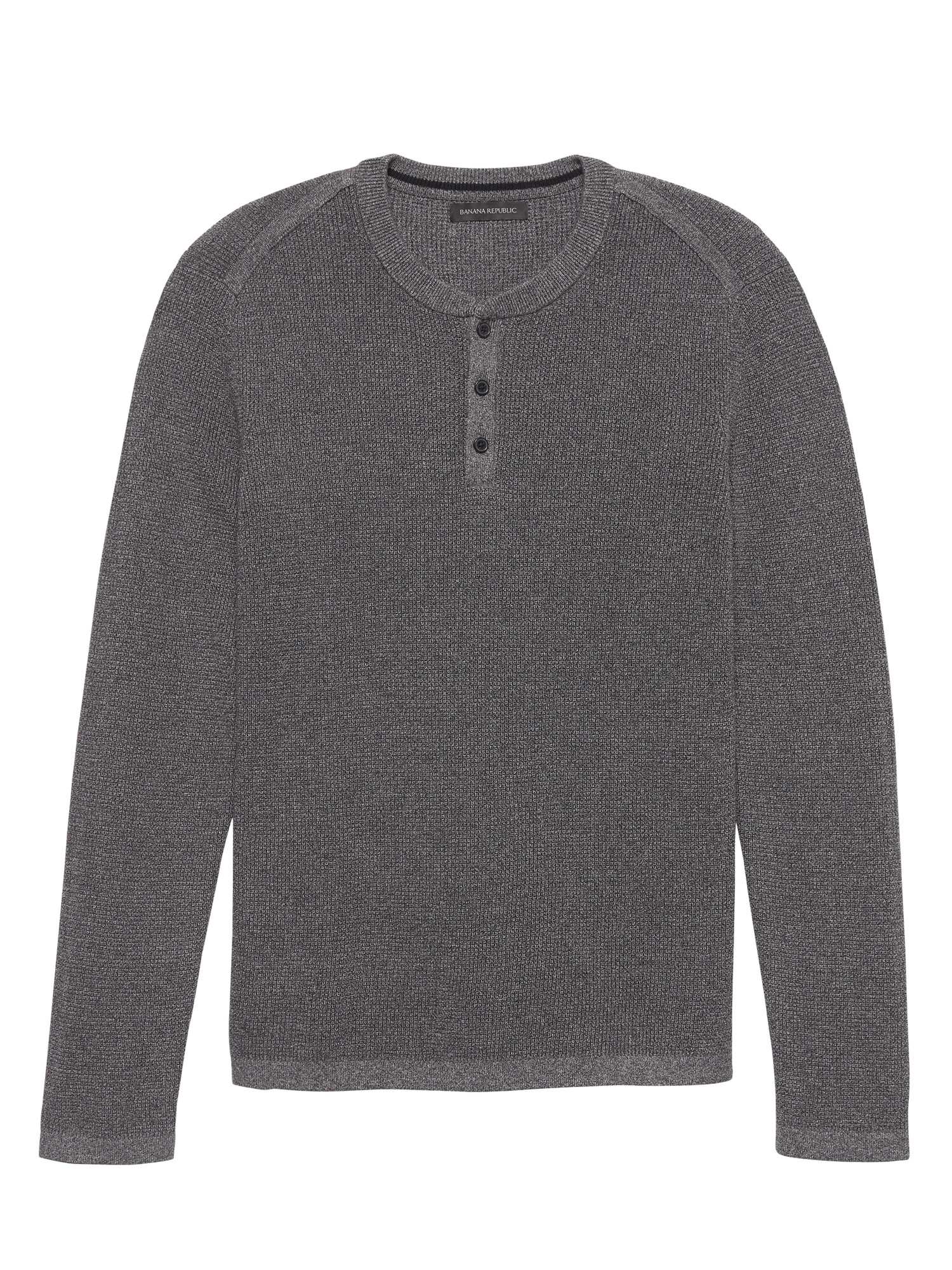 SUPIMA® Cotton Henley Sweater