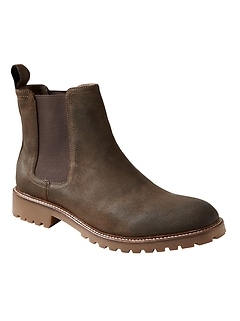 lug sole chelsea boots tan