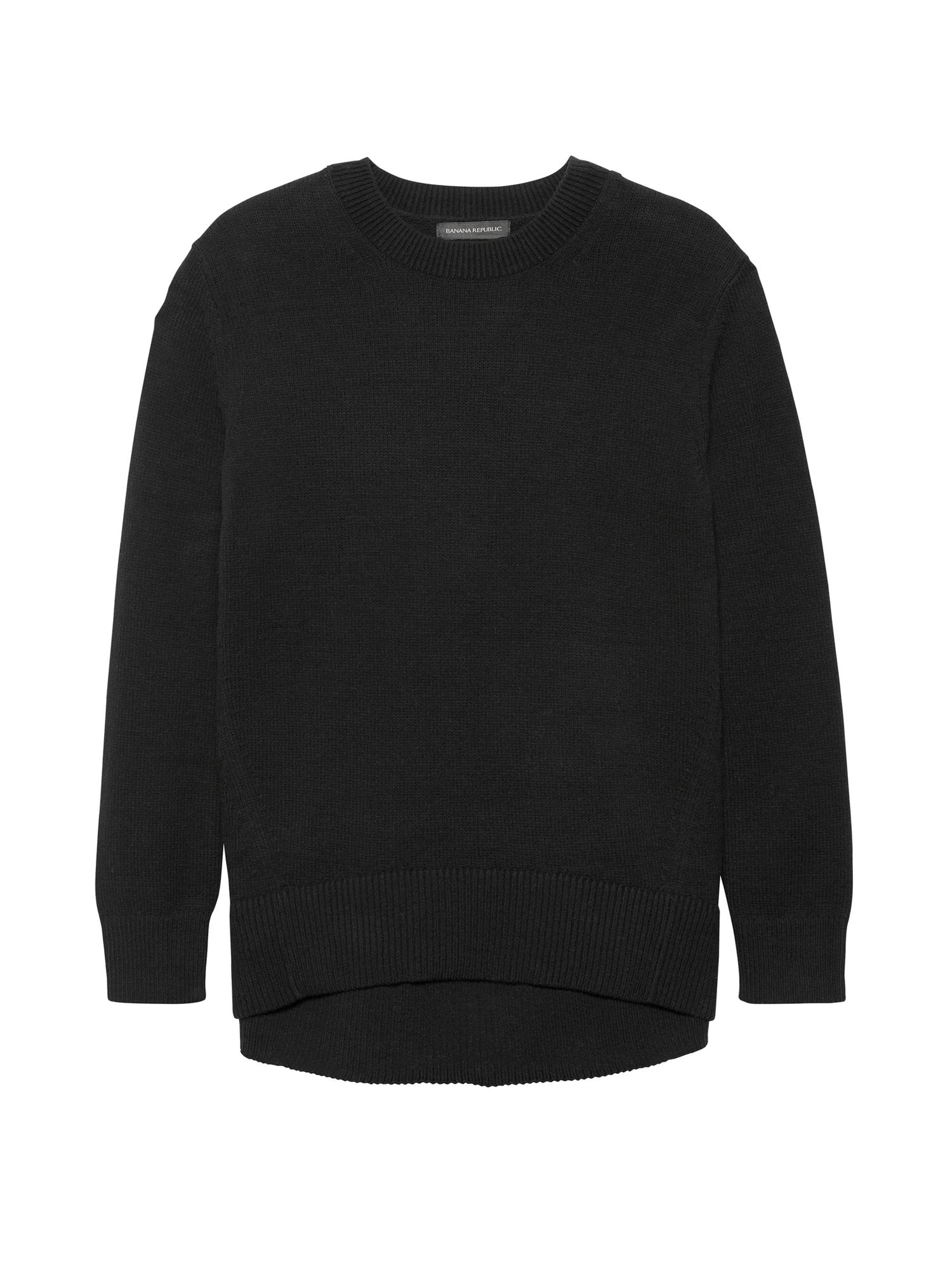 Supersoft Cotton Blend Boyfriend Crew-Neck Sweater