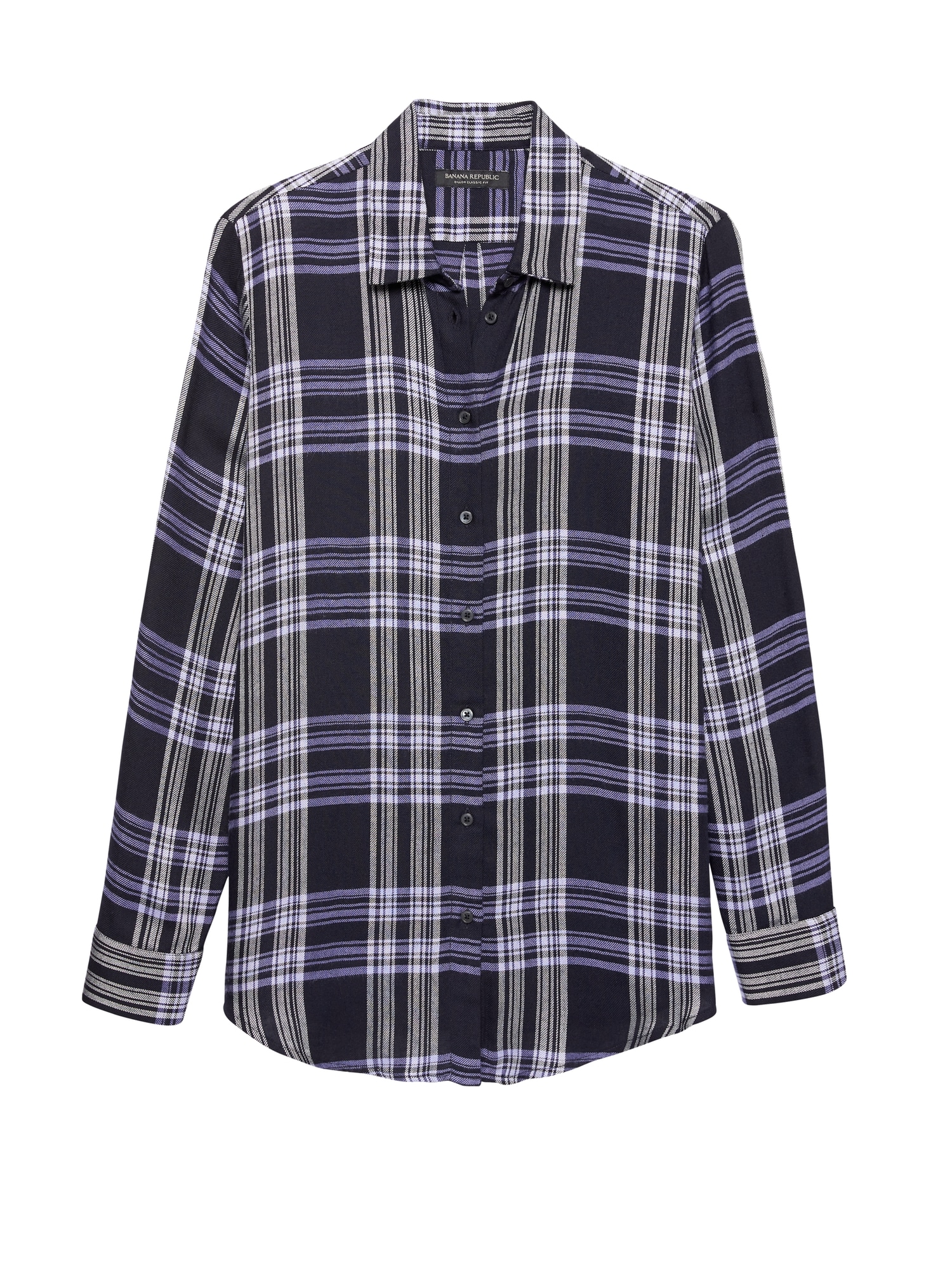Petite Dillon Classic-Fit Plaid Flannel Shirt
