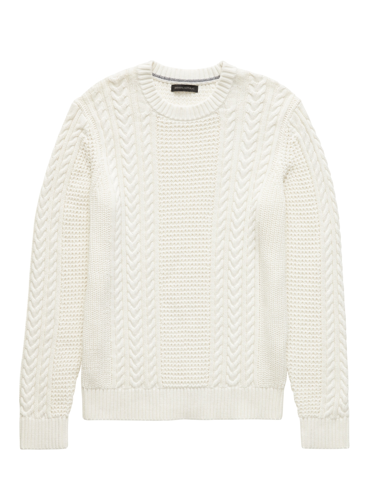 SUPIMA® Cotton Cable-Knit Sweater