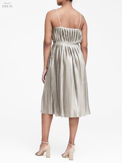 banana republic metallic high low dress Banana Republic metallic gold dress with high-low