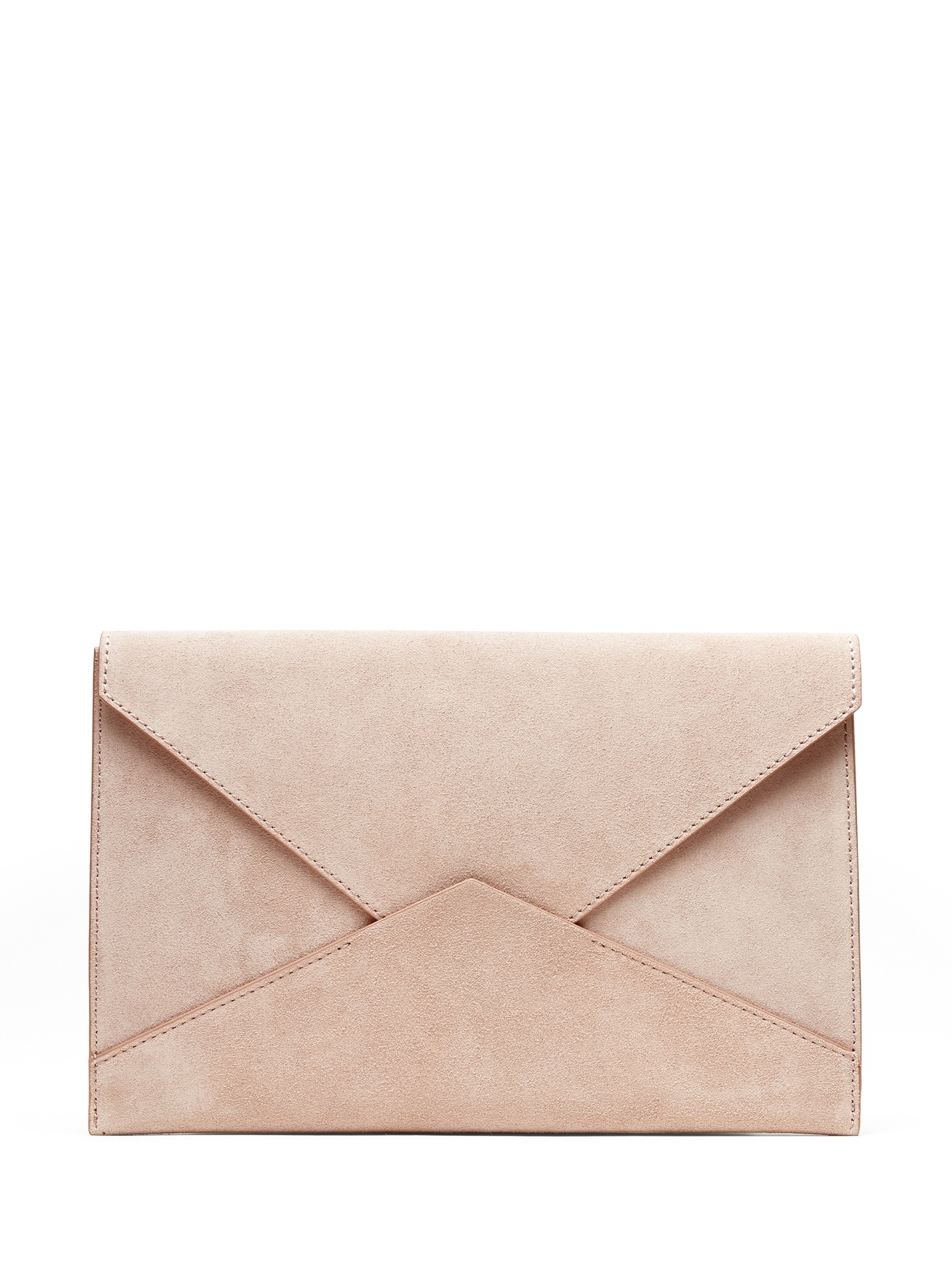 Italian Suede Expandable Envelope Clutch