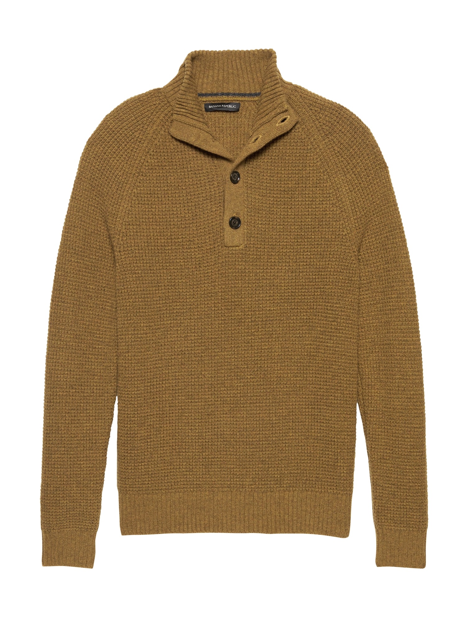 Italian Merino Blend Mock-Neck Sweater
