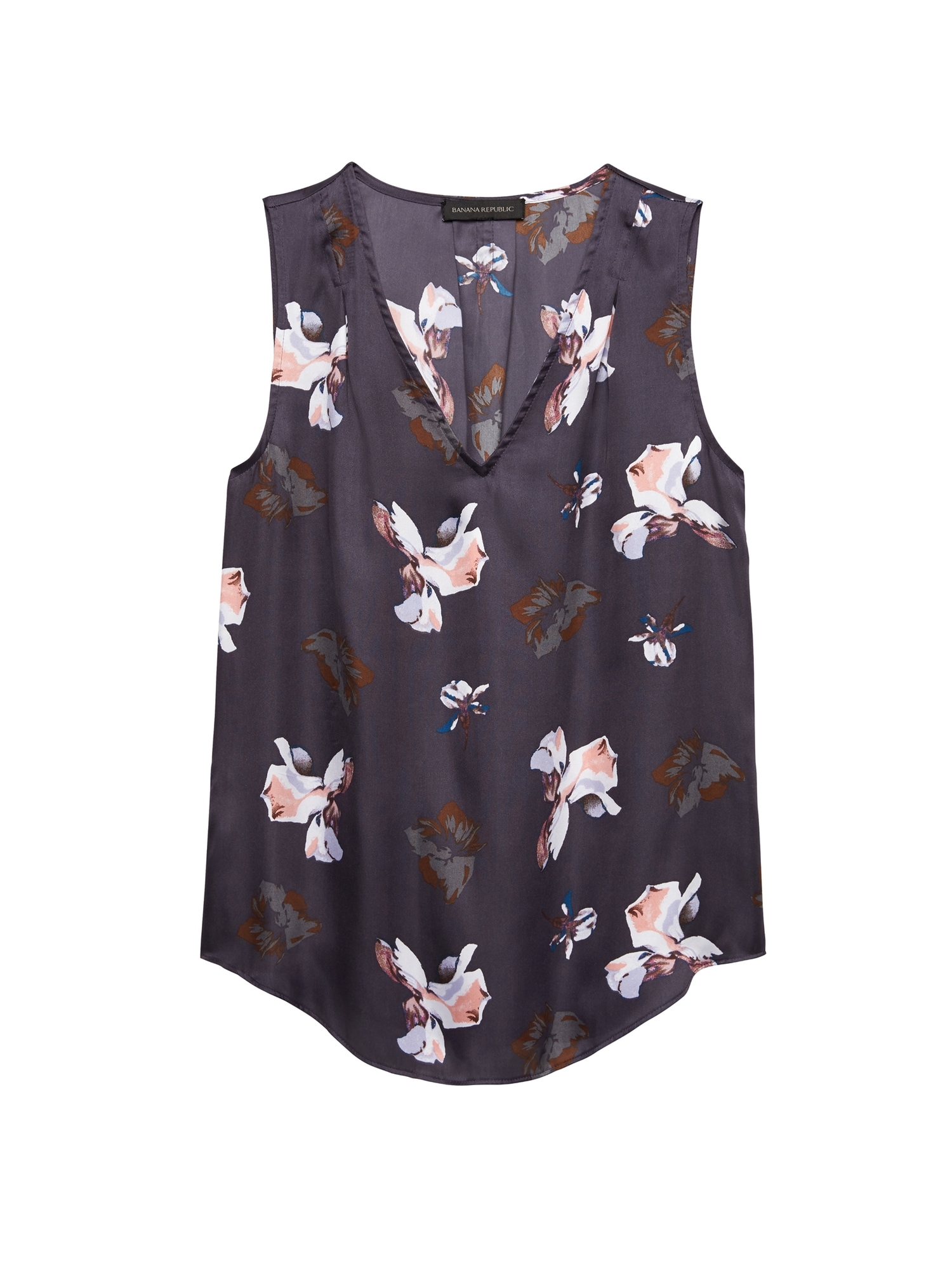 Floral Pleated Drapey Tank