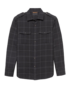 banana republic plaid shirt jacket