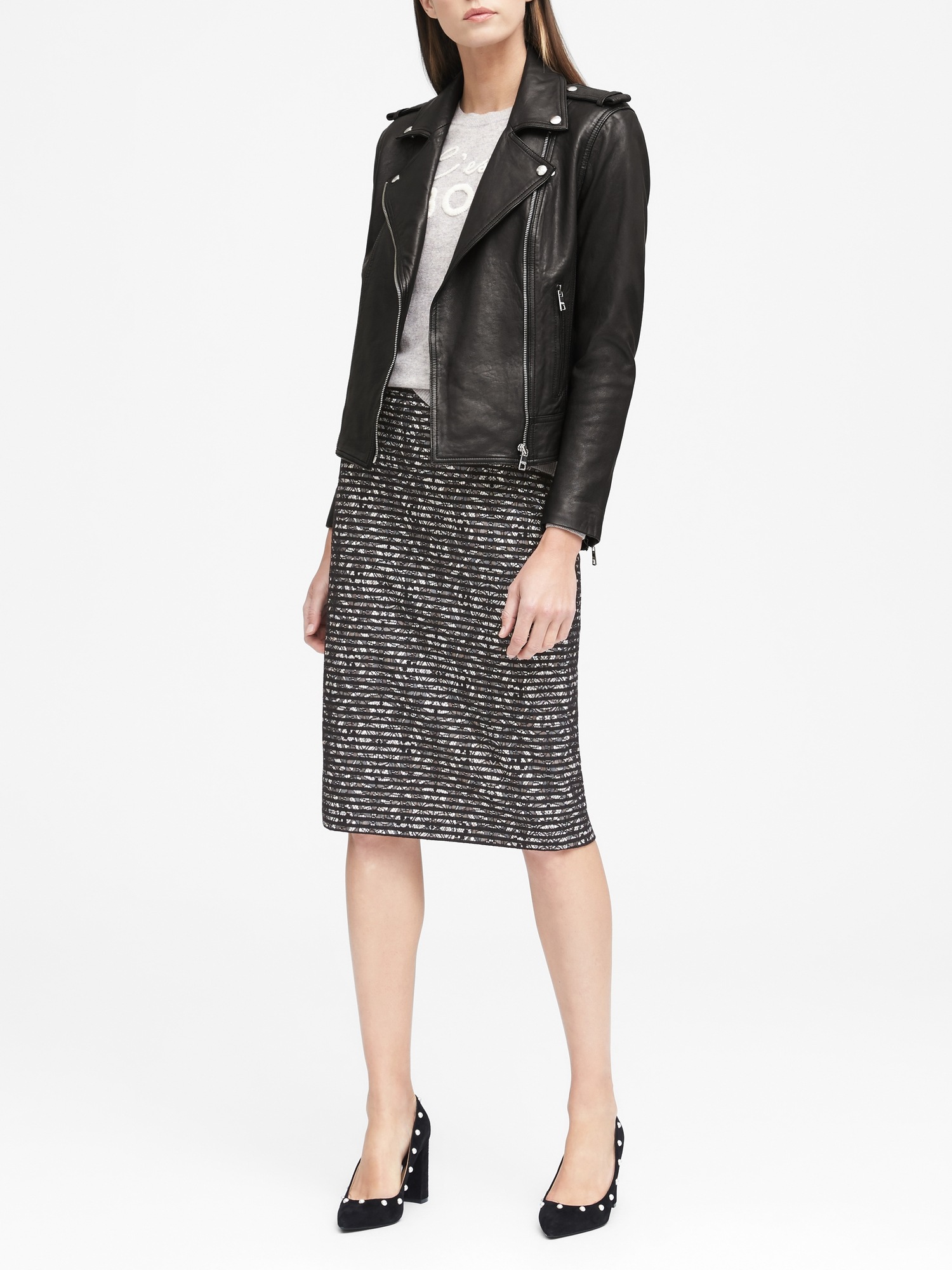 Classic Leather Moto Jacket