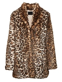 Banana republic deals leopard coat