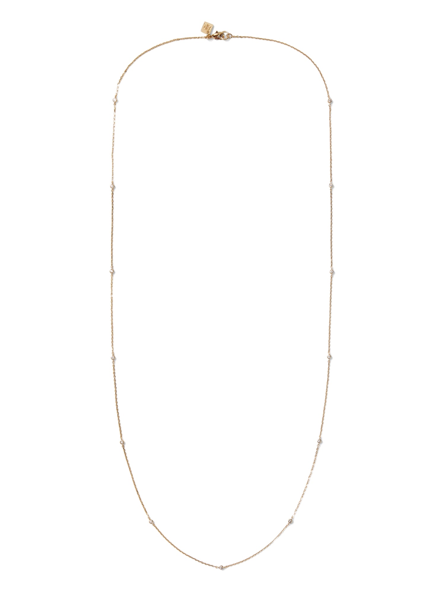 Channel Stone Layering Station Necklace