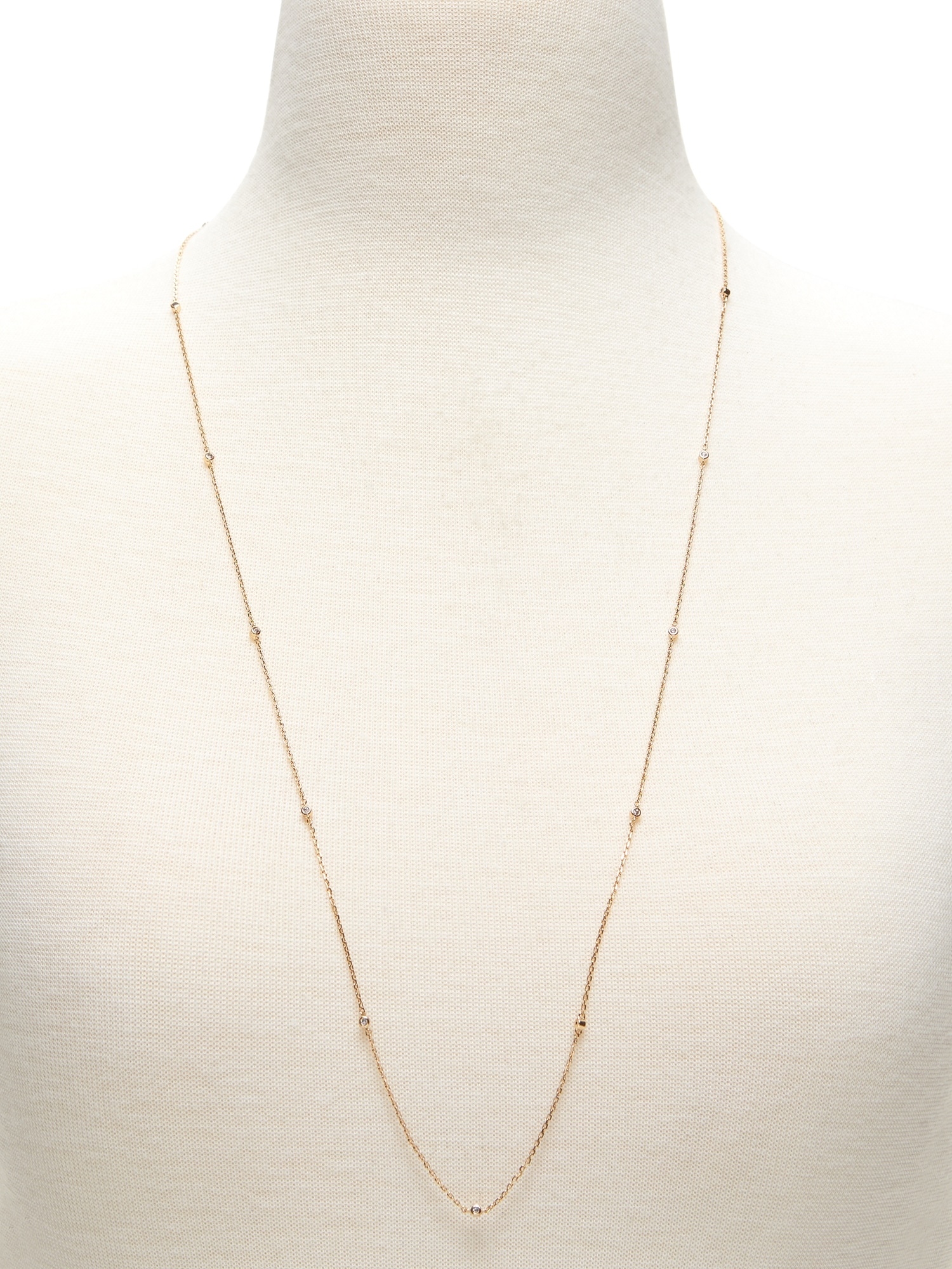 Channel Stone Layering Station Necklace