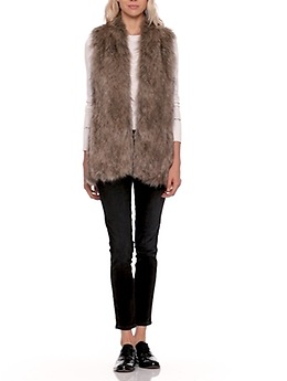 Faux Fur Vest | Banana Republic