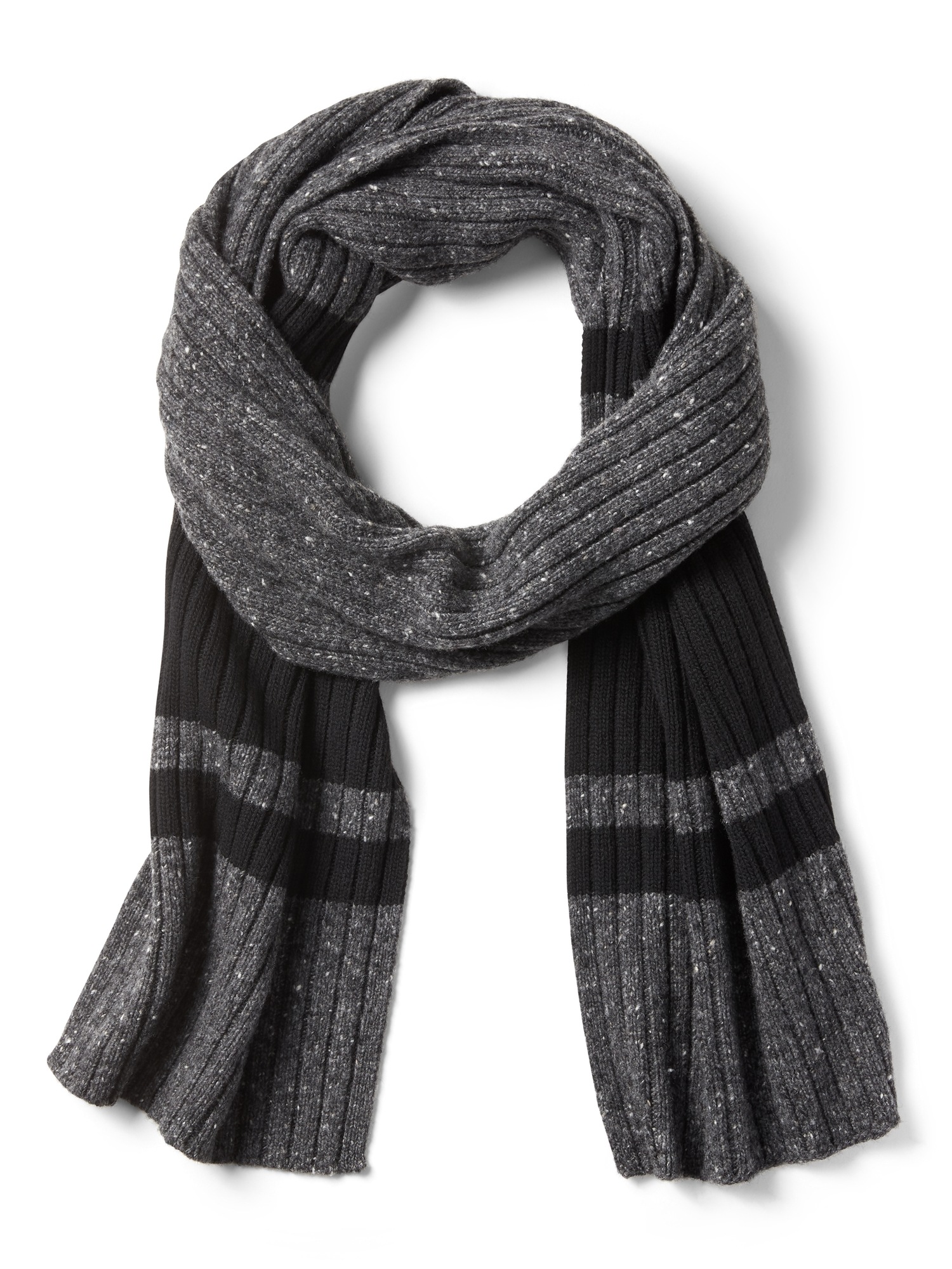 Ribbed Stripe Scarf