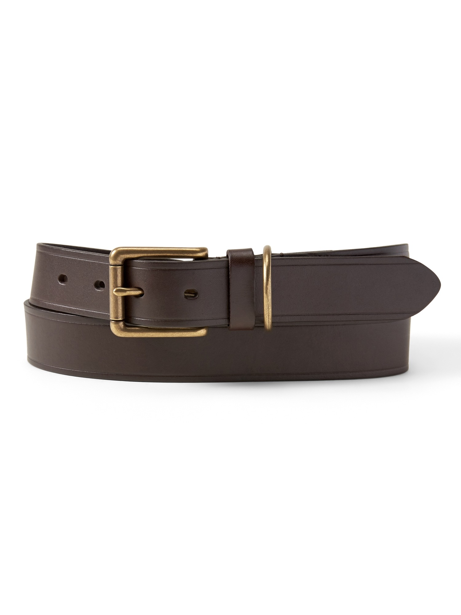 D-Ring Keeper Leather Belt