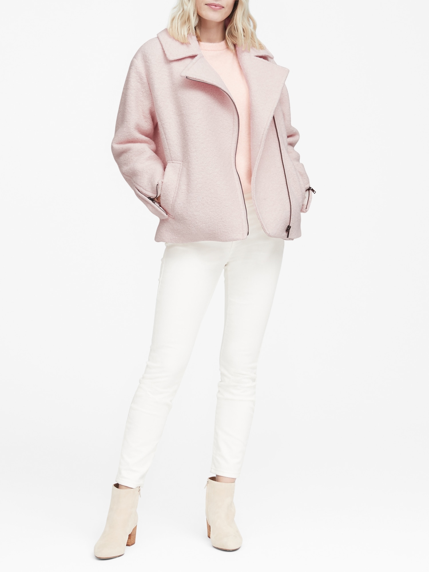 Wool-Blend Cocoon Moto Jacket | Banana Republic Wool-Blend Cocoon Moto Jacket | Banana Republic