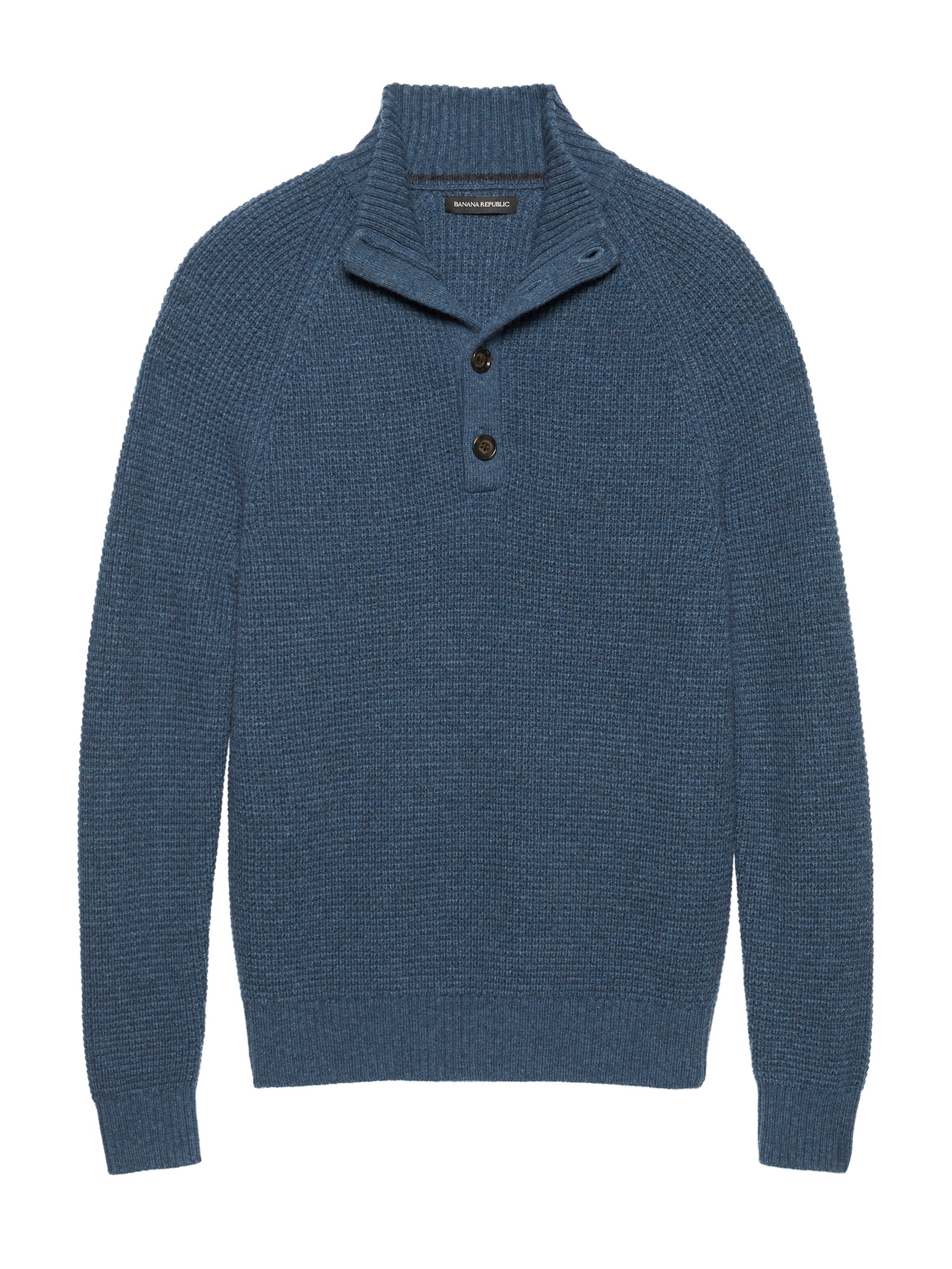 Italian Merino Blend Mock-Neck Sweater