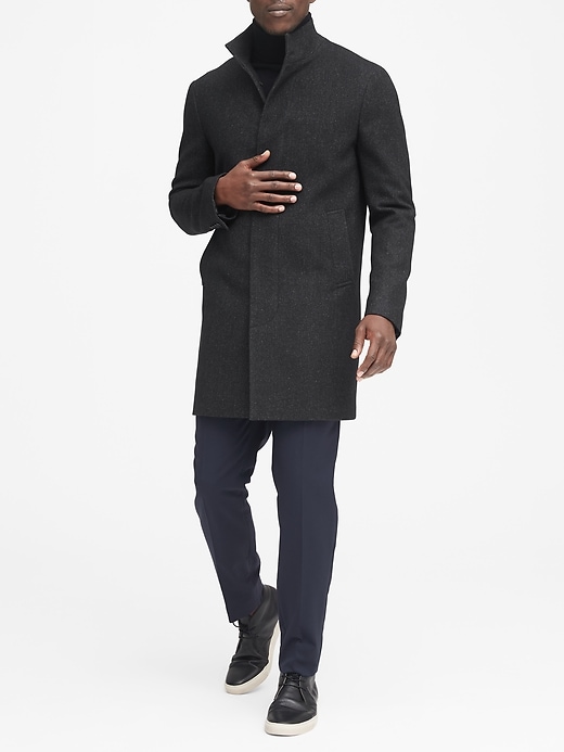 Banana republic italian melton on sale wool coat