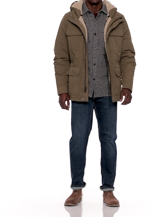 Water-Resistant Sherpa Field Jacket | Banana Republic