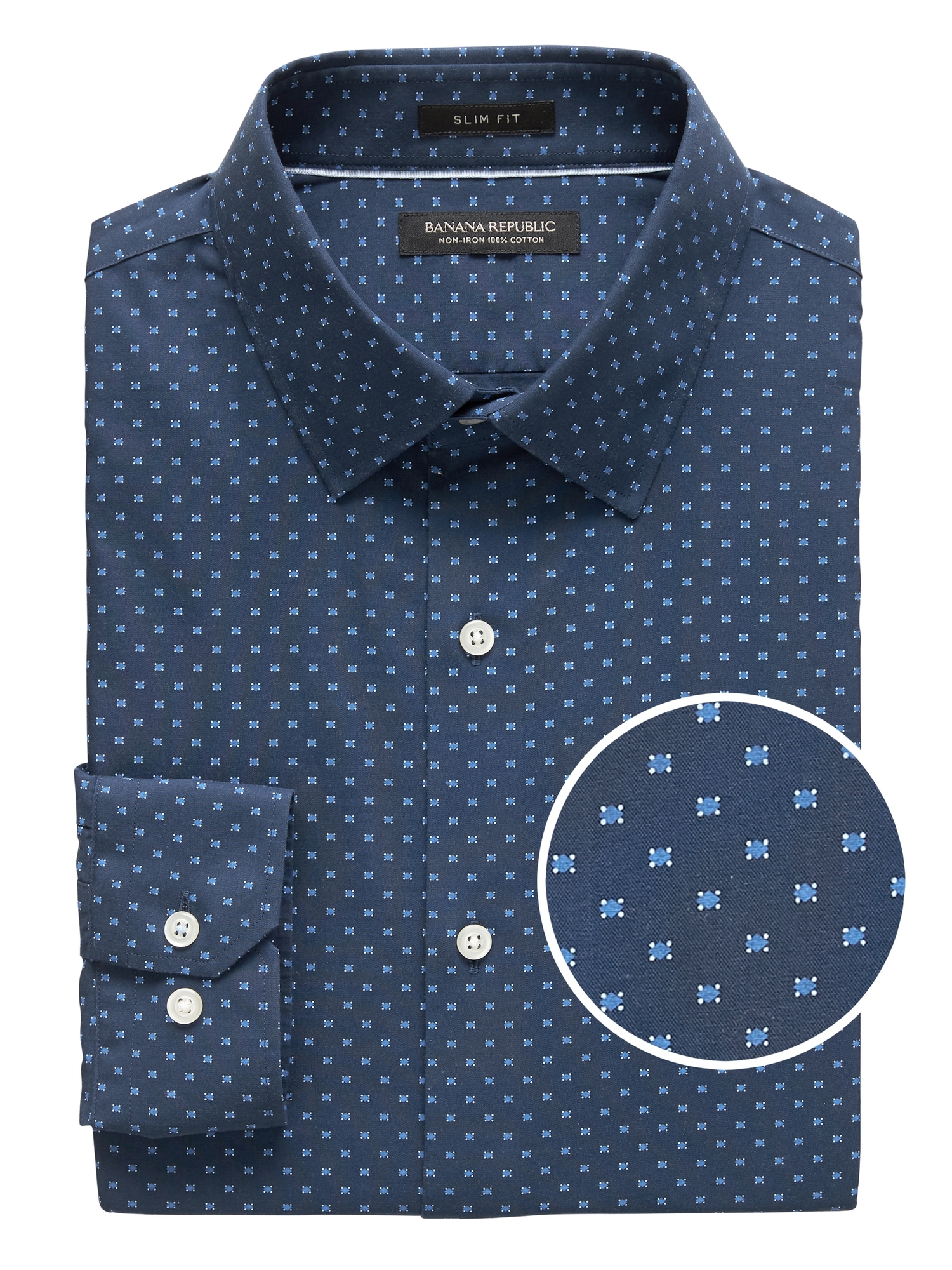 Grant Slim-Fit Non-Iron Print Shirt