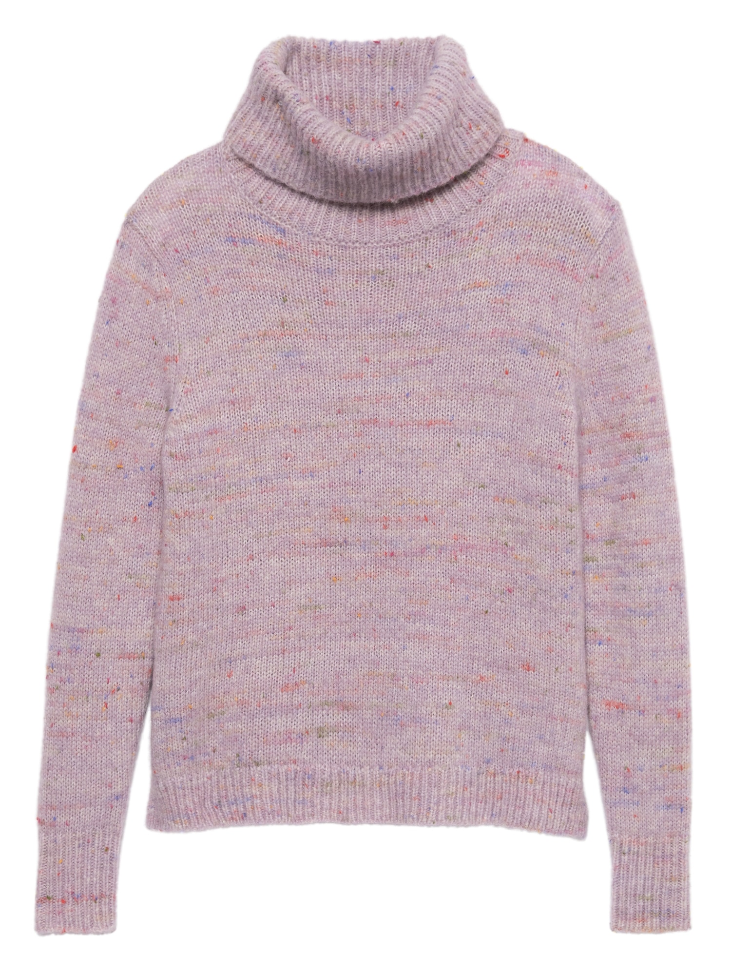 Confetti Wool-Blend Turtleneck Sweater