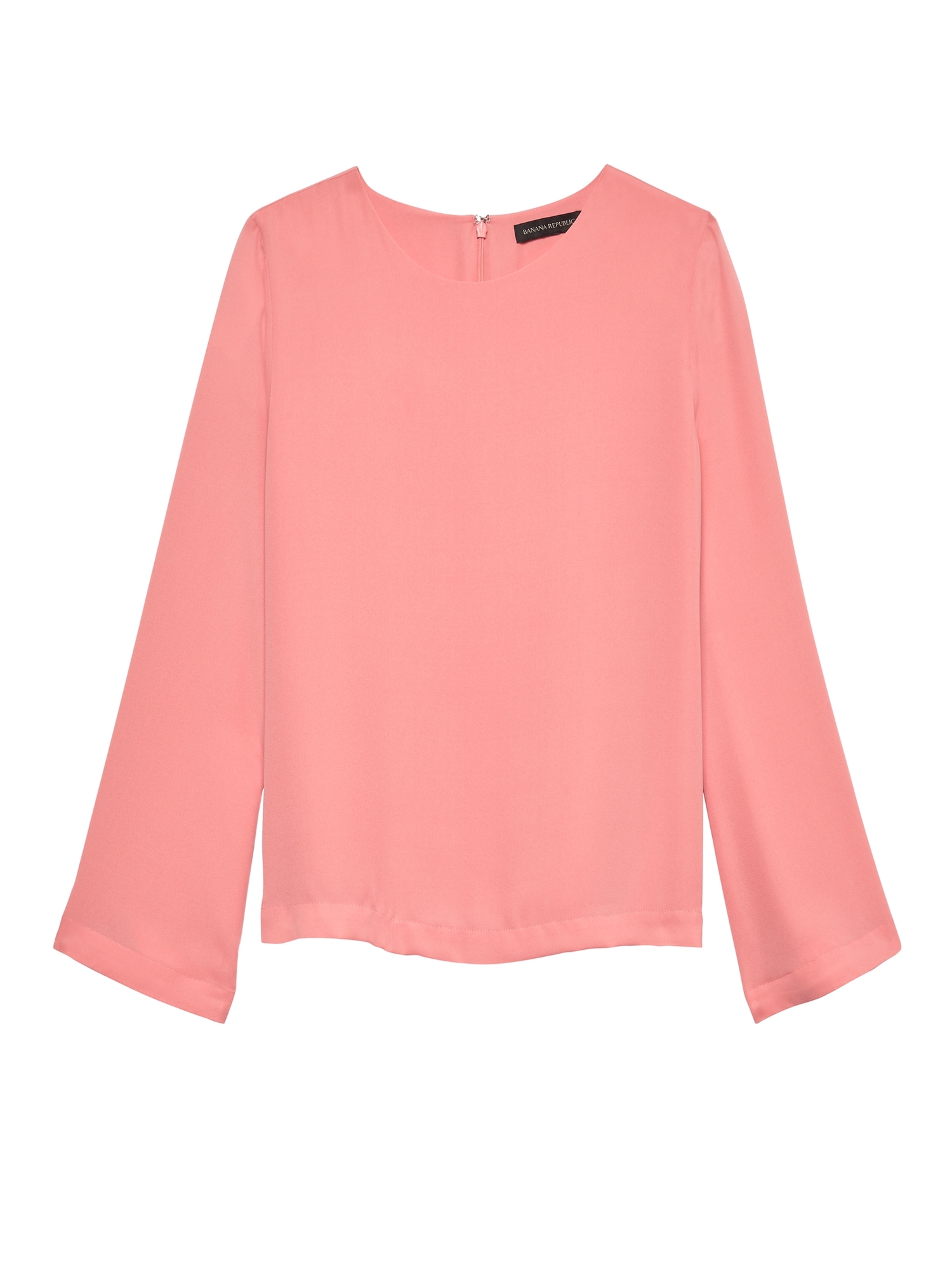 Solid Bell-Sleeve Top