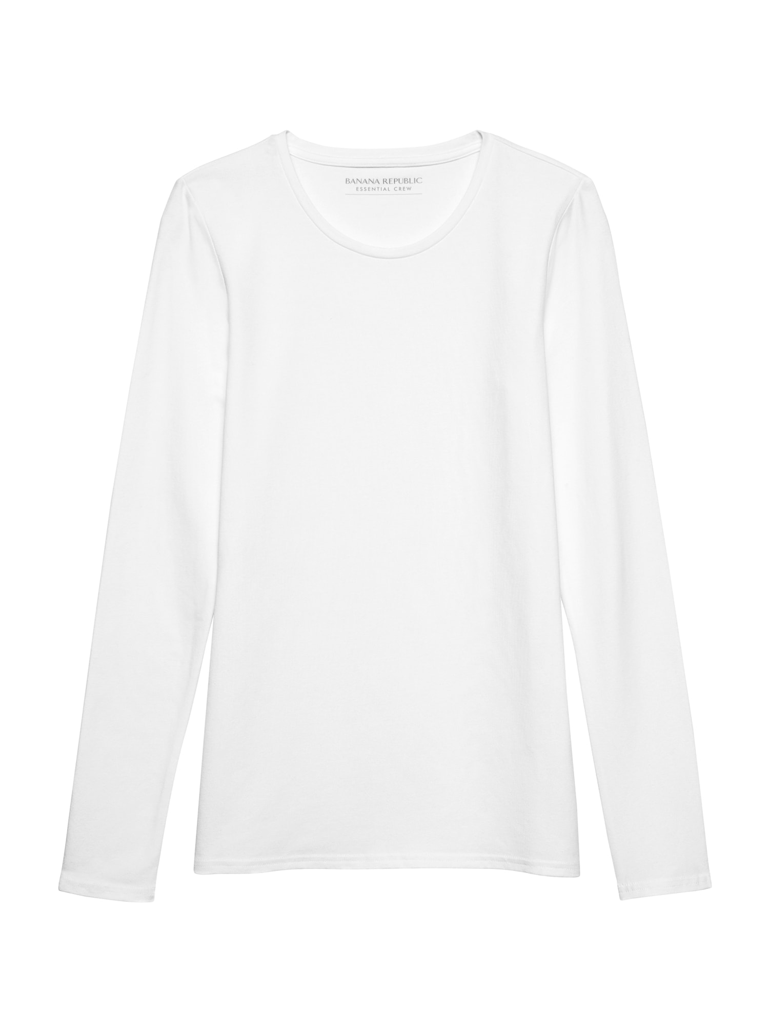 Stretch Cotton-Modal Fitted Crew-Neck T-Shirt | Banana Republic