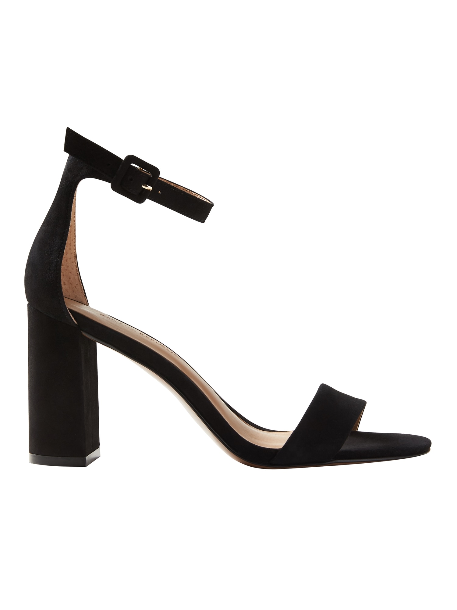 Bare High Block-Heel Sandal