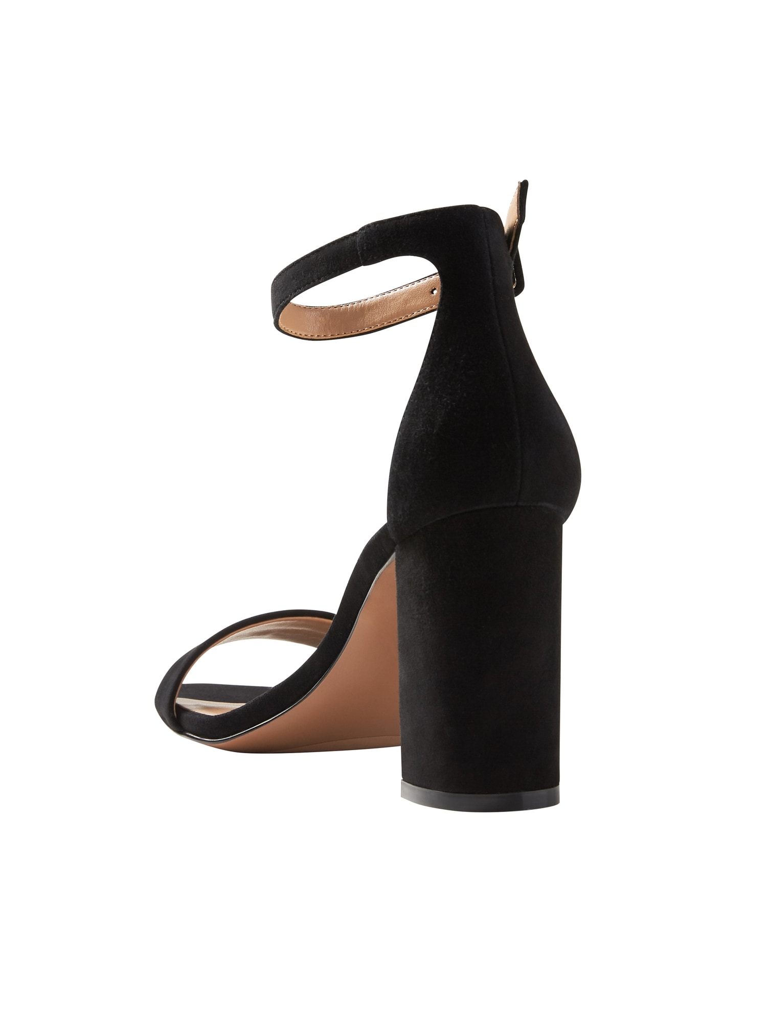 Bare High Block-Heel Sandal