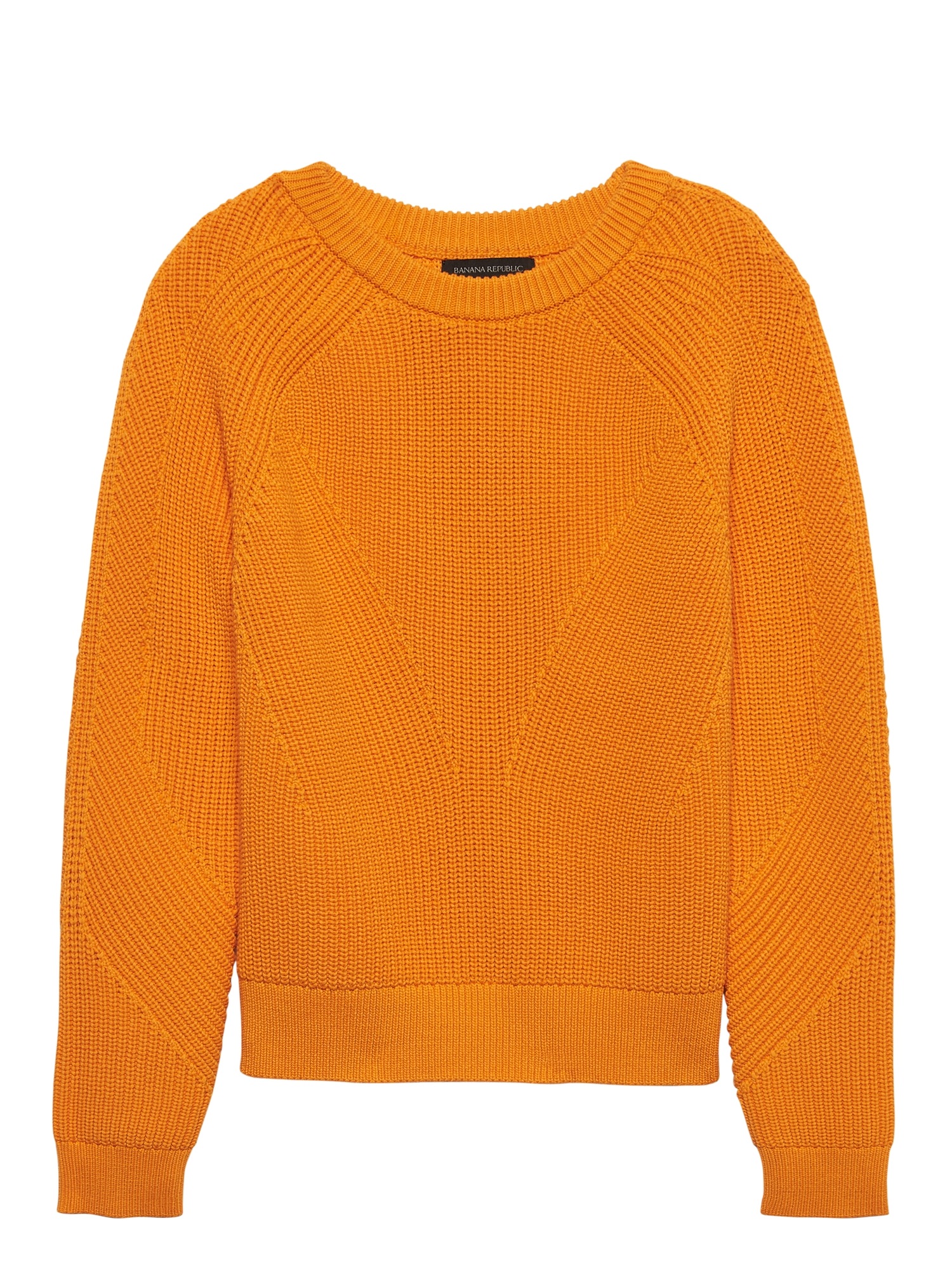 Chunky Ribbed Crew-Neck Sweater