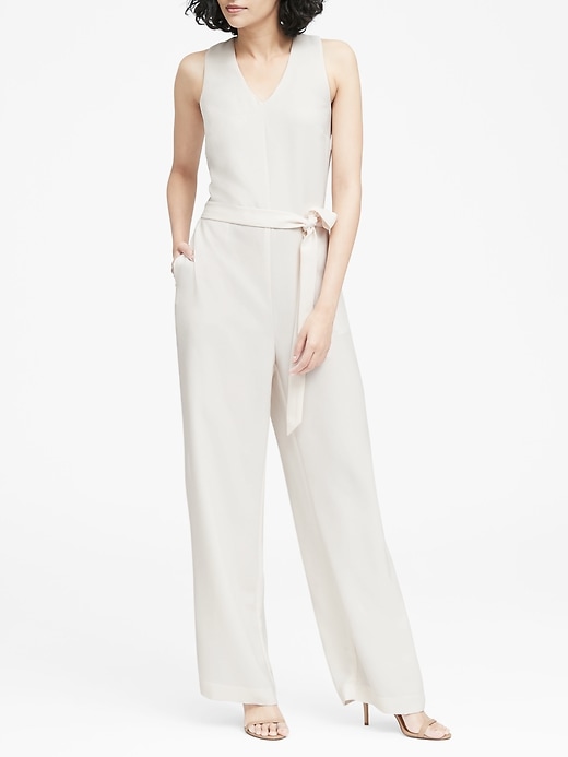 Banana republic sales v neck jumpsuit