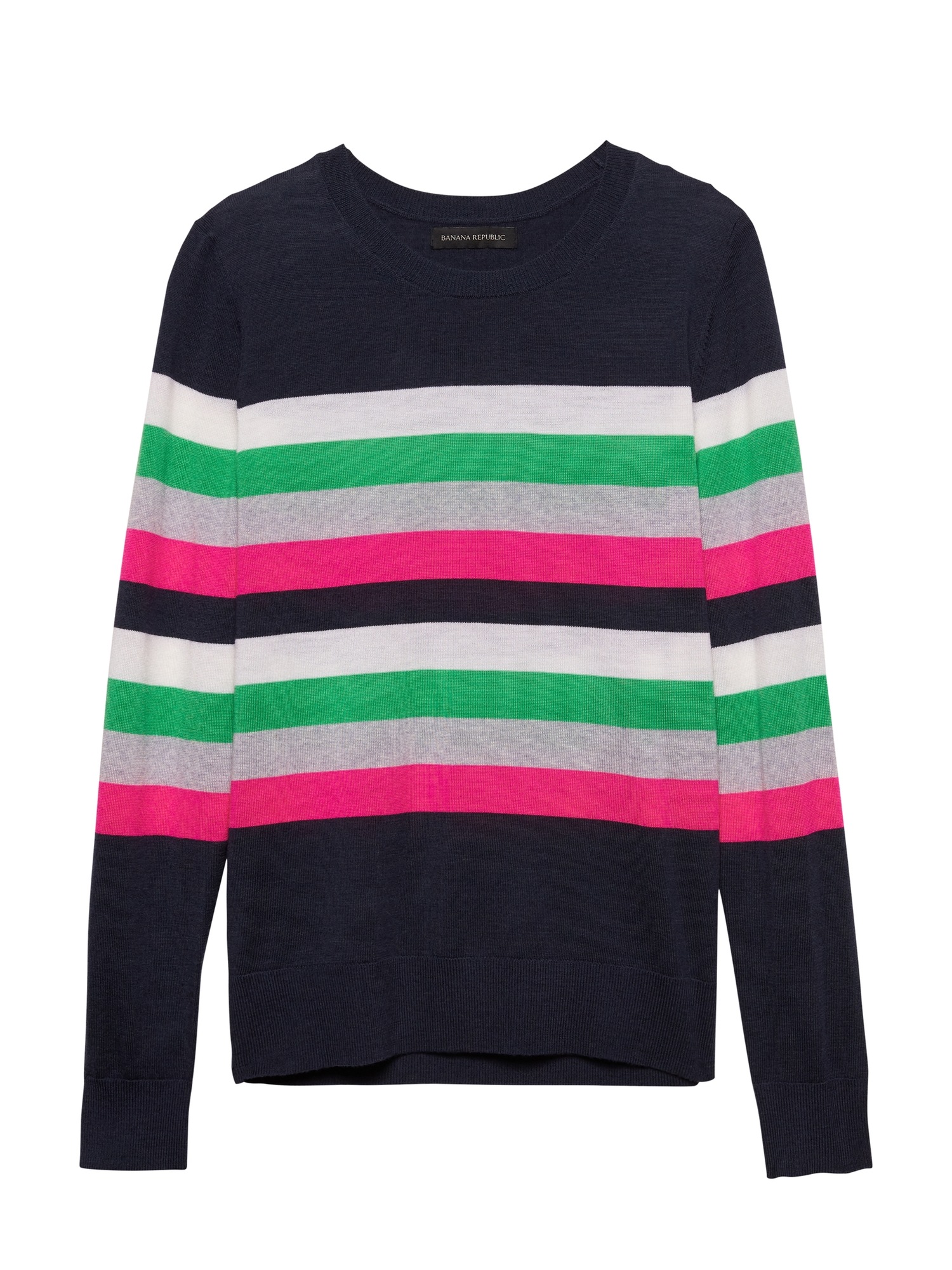 Petite Washable Merino Stripe Sweater