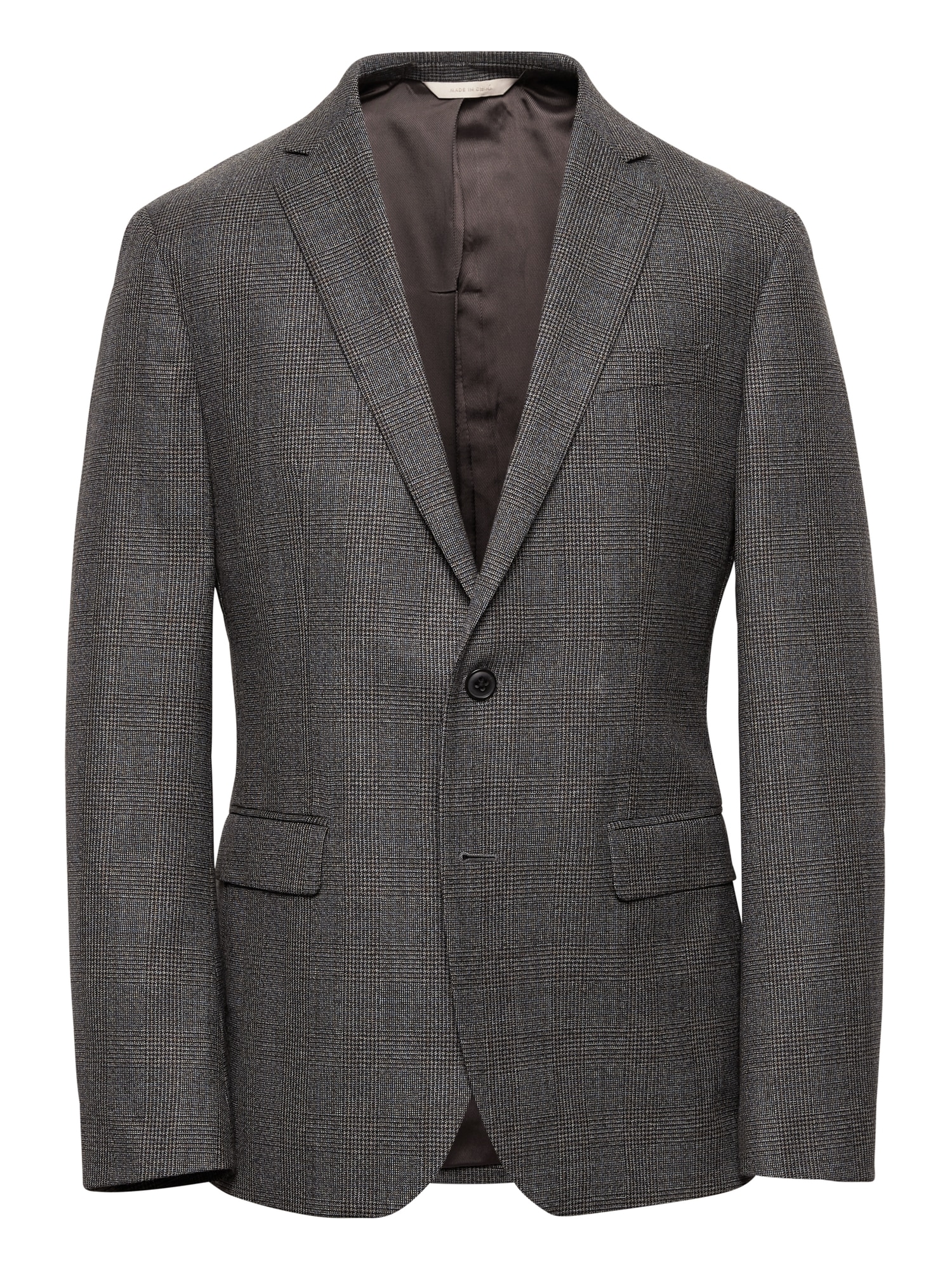 Heritage Slim Plaid Wool Suit Jacket