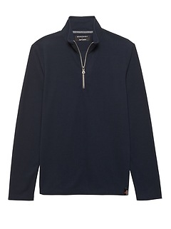 banana republic polartec half zip