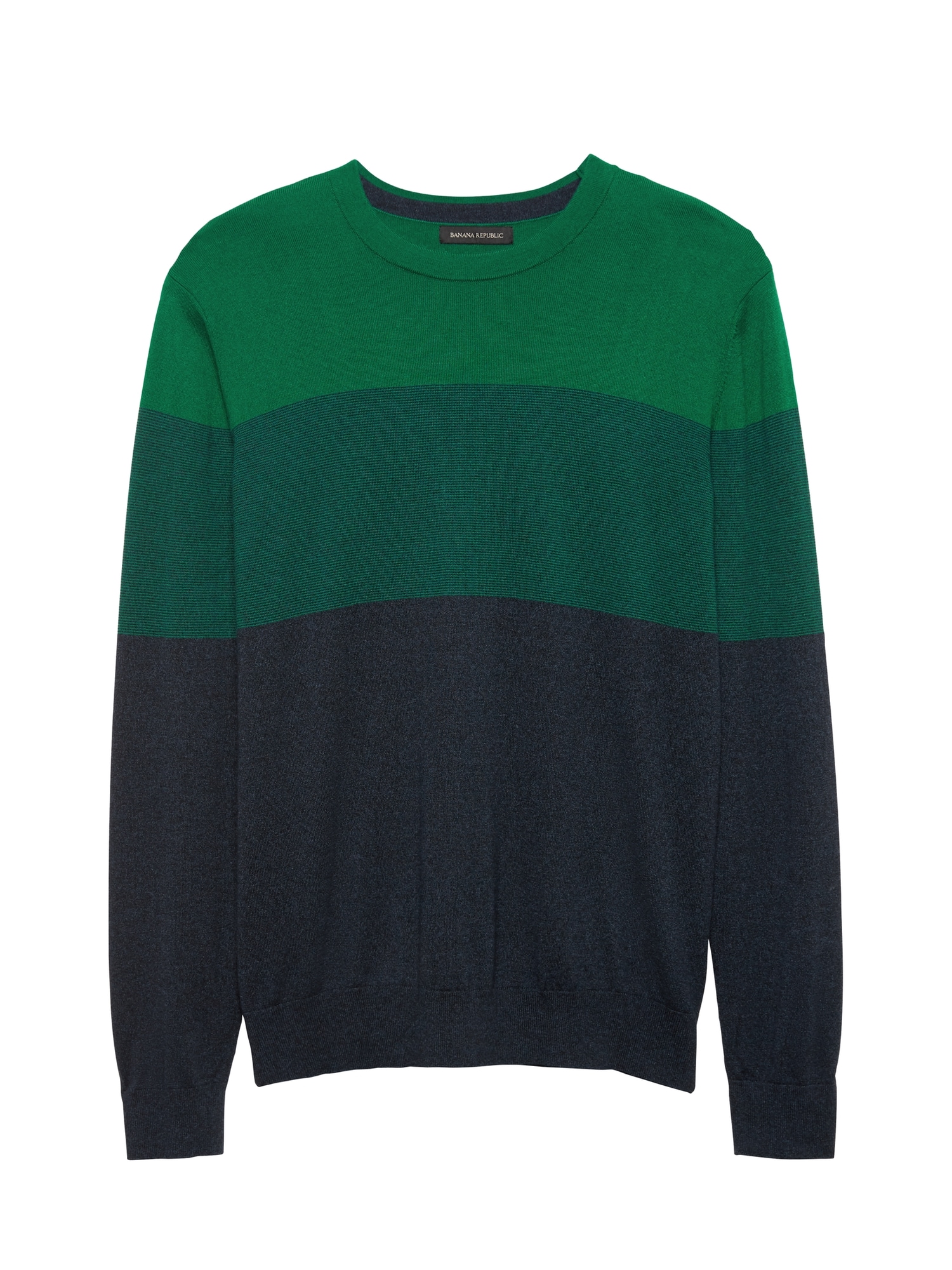 Silk Cotton Cashmere Stripe Sweater | Banana Republic