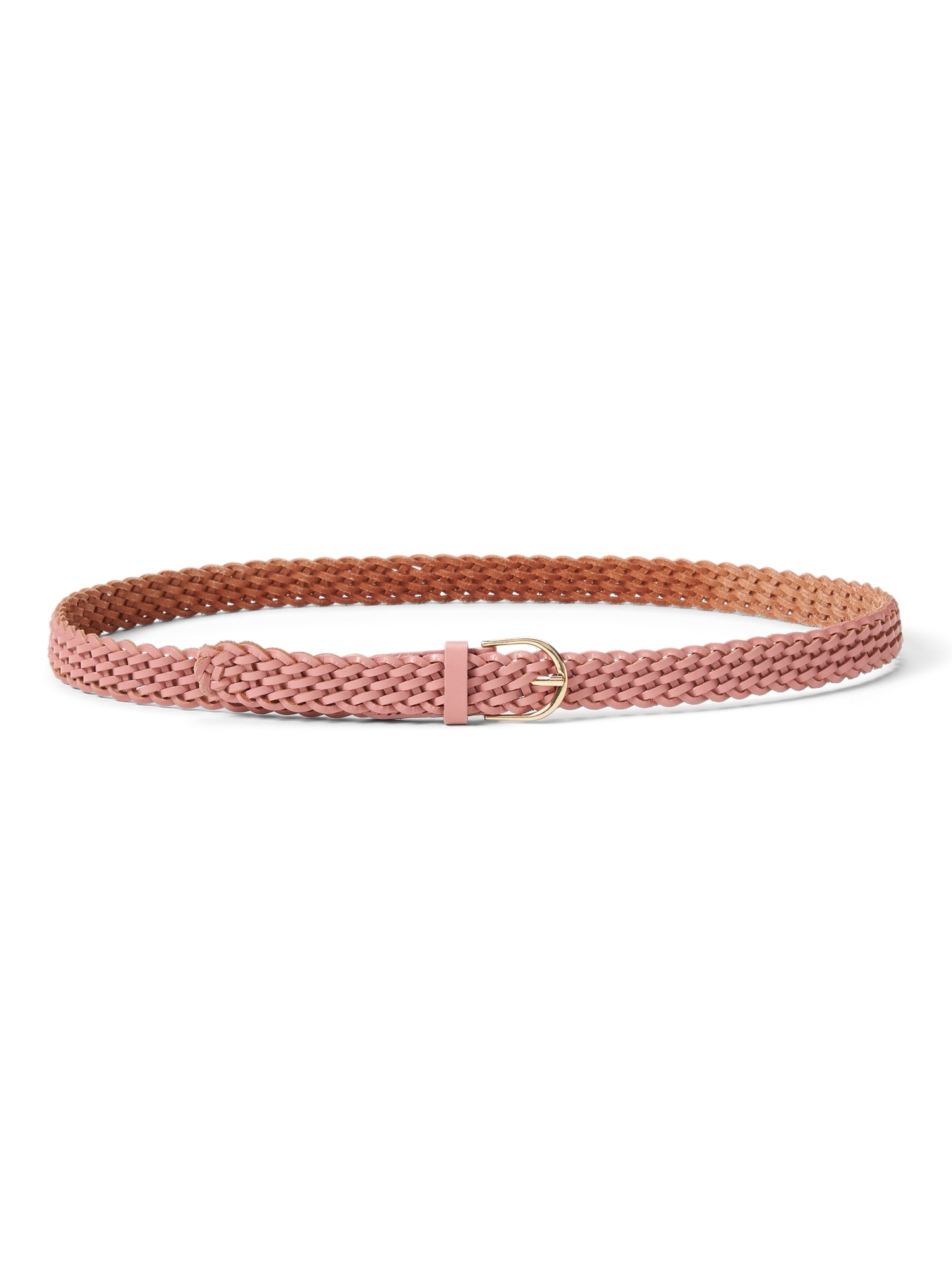 Braided Leather Small Trouser Belt