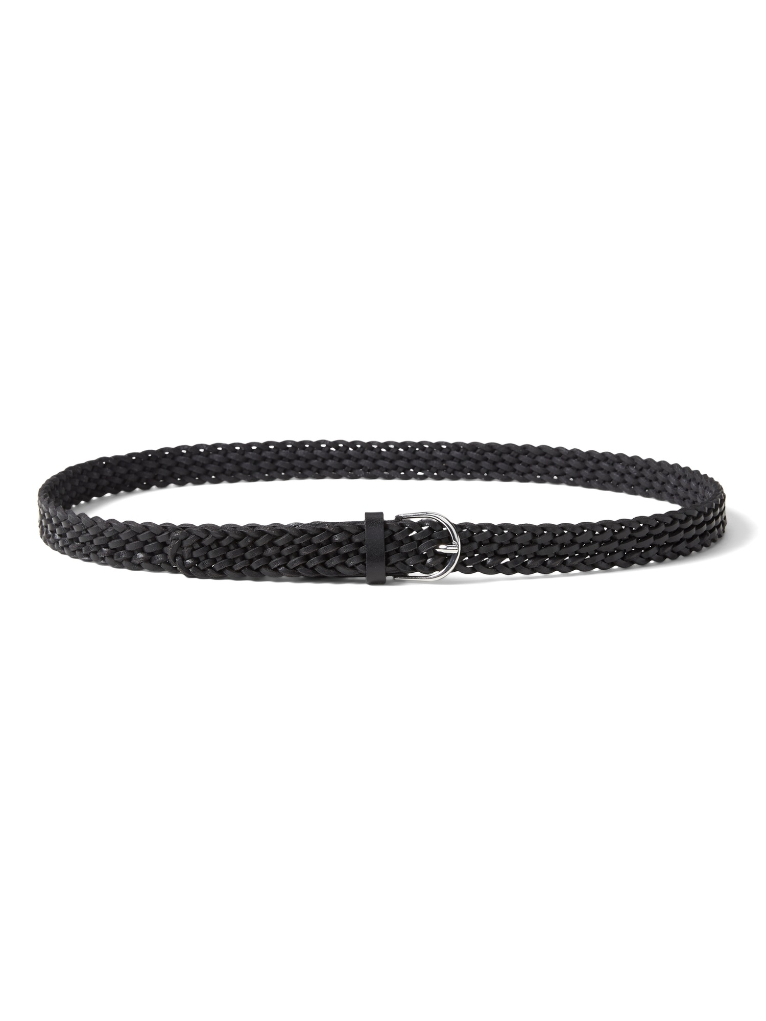 Braided Leather Small Trouser Belt