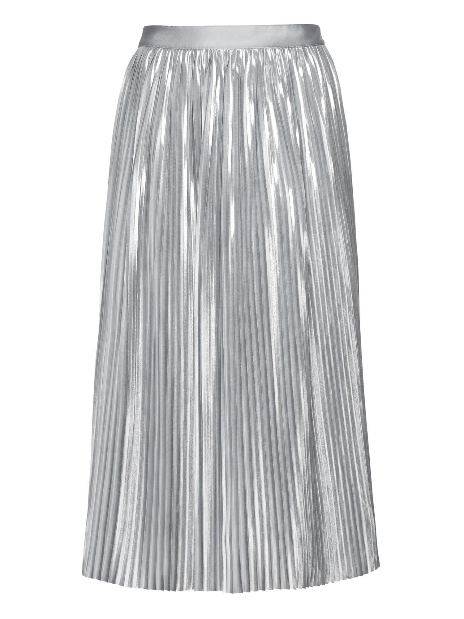 Metallic Pleated Midi Skirt | Banana Republic
