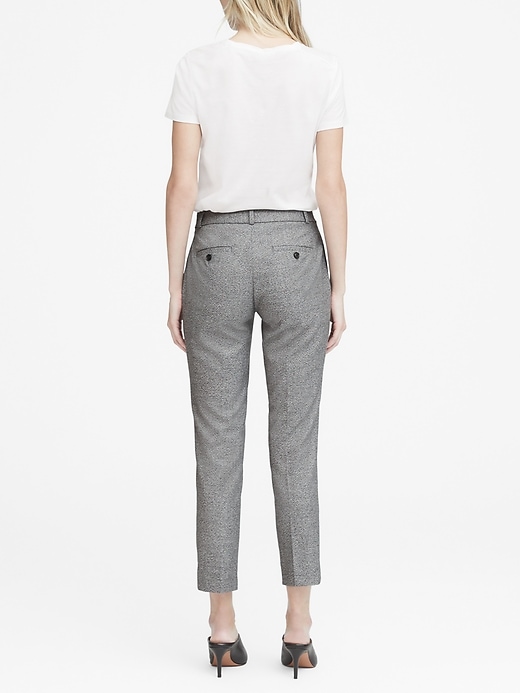 Avery Straight-Fit Heathered Ankle Pant