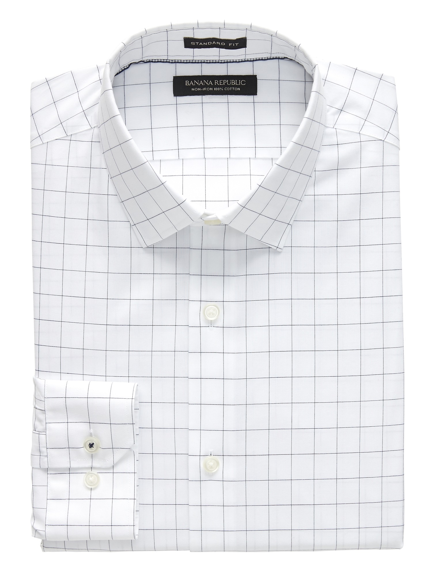Camden Standard-Fit Non-Iron Plaid Dress Shirt
