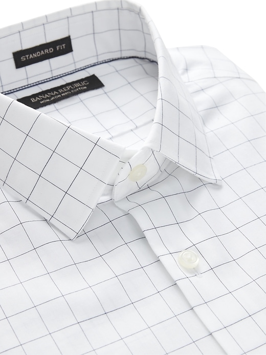 Camden Standard-Fit Non-Iron Plaid Dress Shirt | Banana Republic Camden Standard-Fit Non-Iron Plaid Dress Shirt | Banana Republic