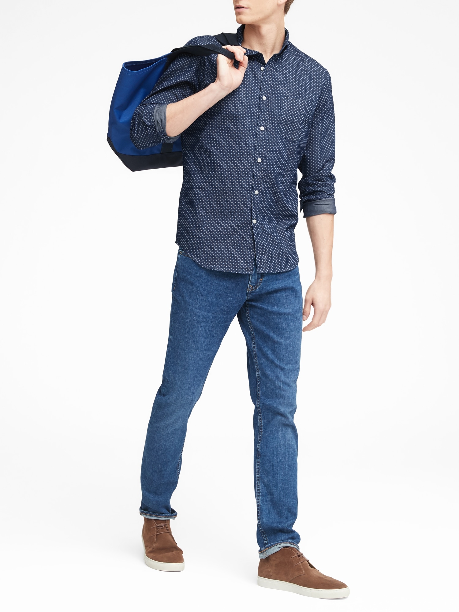 SlimFit Chambray Shirt Banana Republic