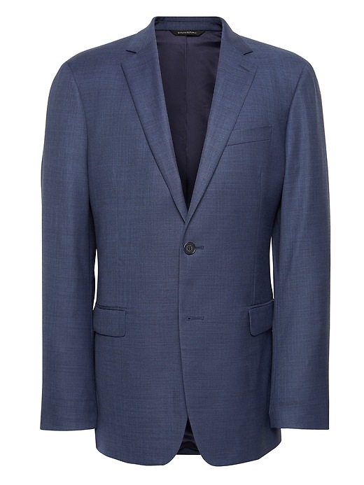 Standard Italian Wool Sharkskin Suit Jacket
