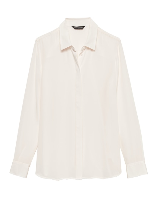 Dillon Classic-Fit Washable Silk Shirt | Banana Republic