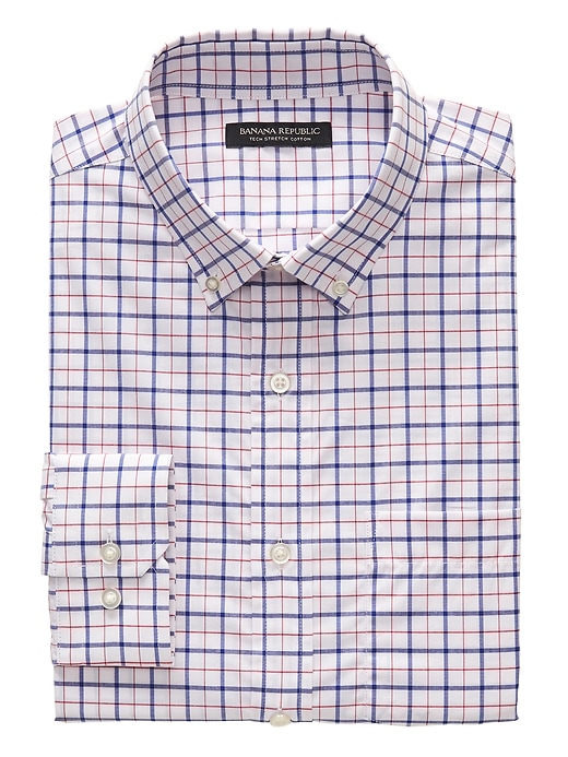 Slim-Fit Tech-Stretch Cotton Shirt | Banana Republic