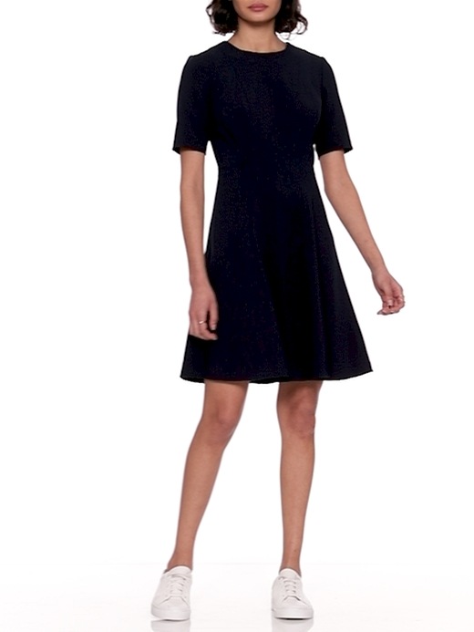 Banana republic paneled fit and orders flare dress