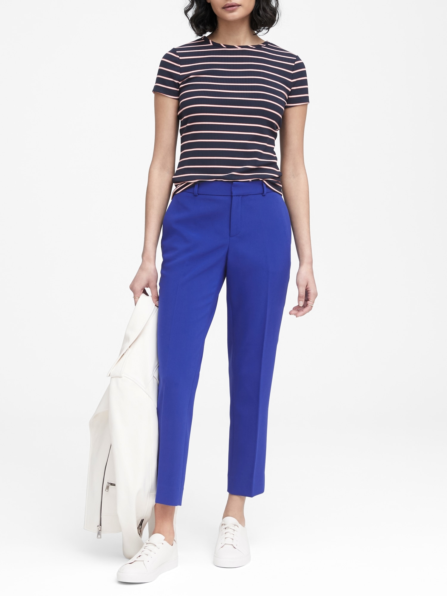 Avery Straight-Fit Stretch Ankle Pant