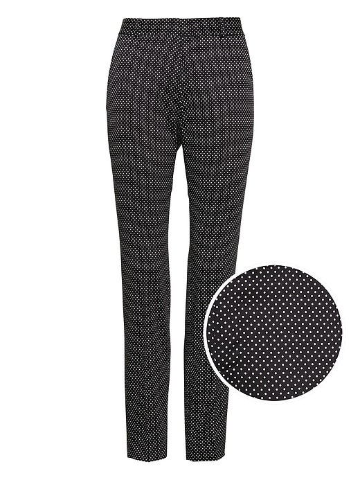 Ryan Slim Straight-Fit Polka Dot Pant