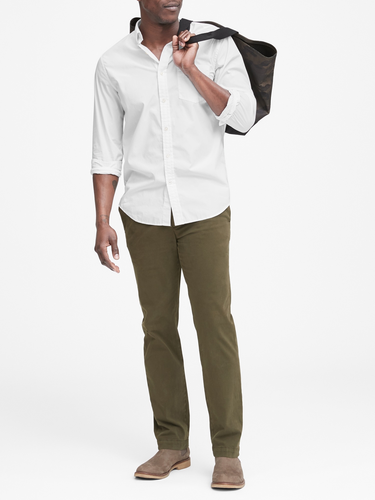 Slim-Fit Luxe Poplin Shirt