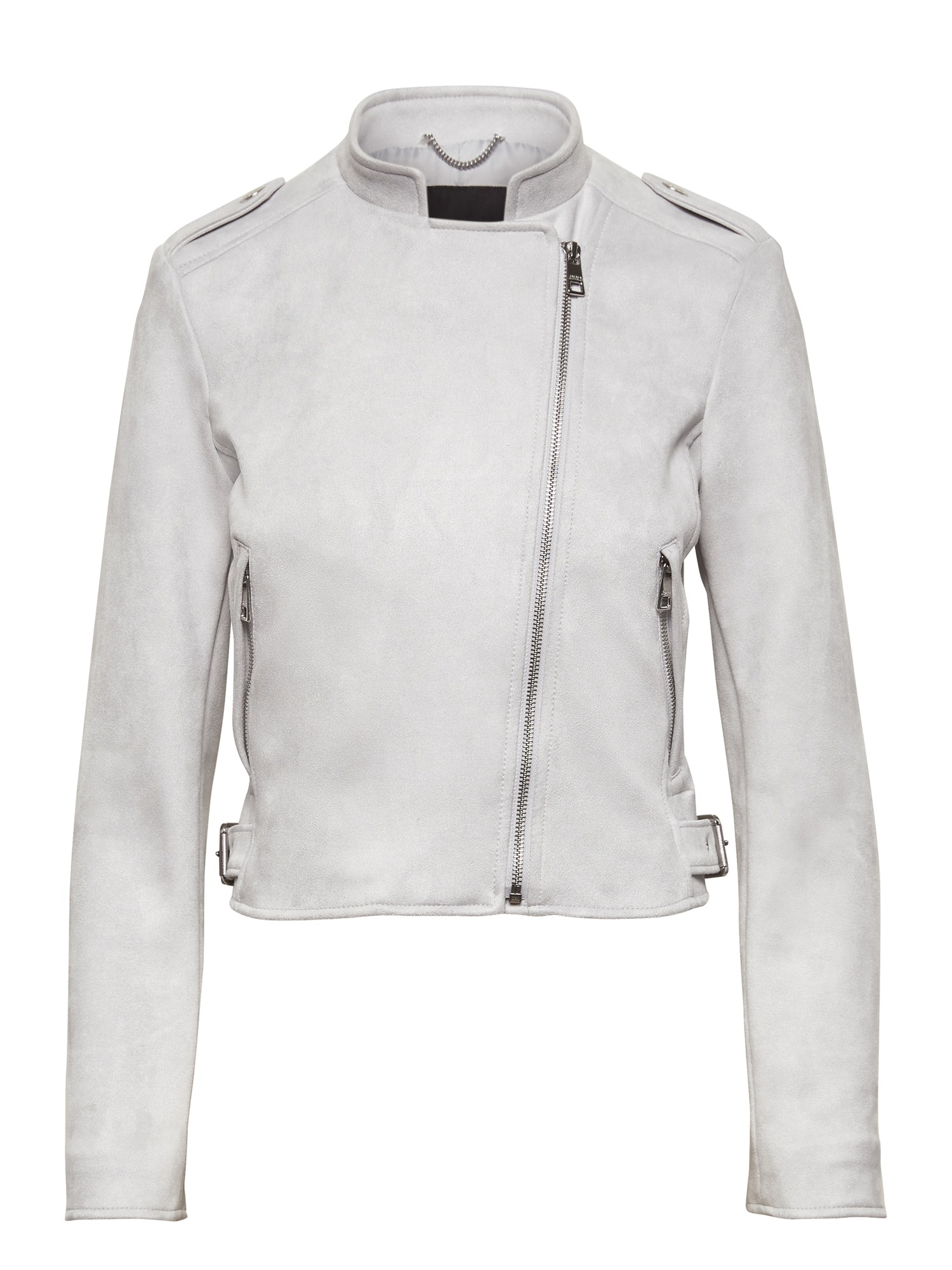 Vegan Suede Moto Jacket