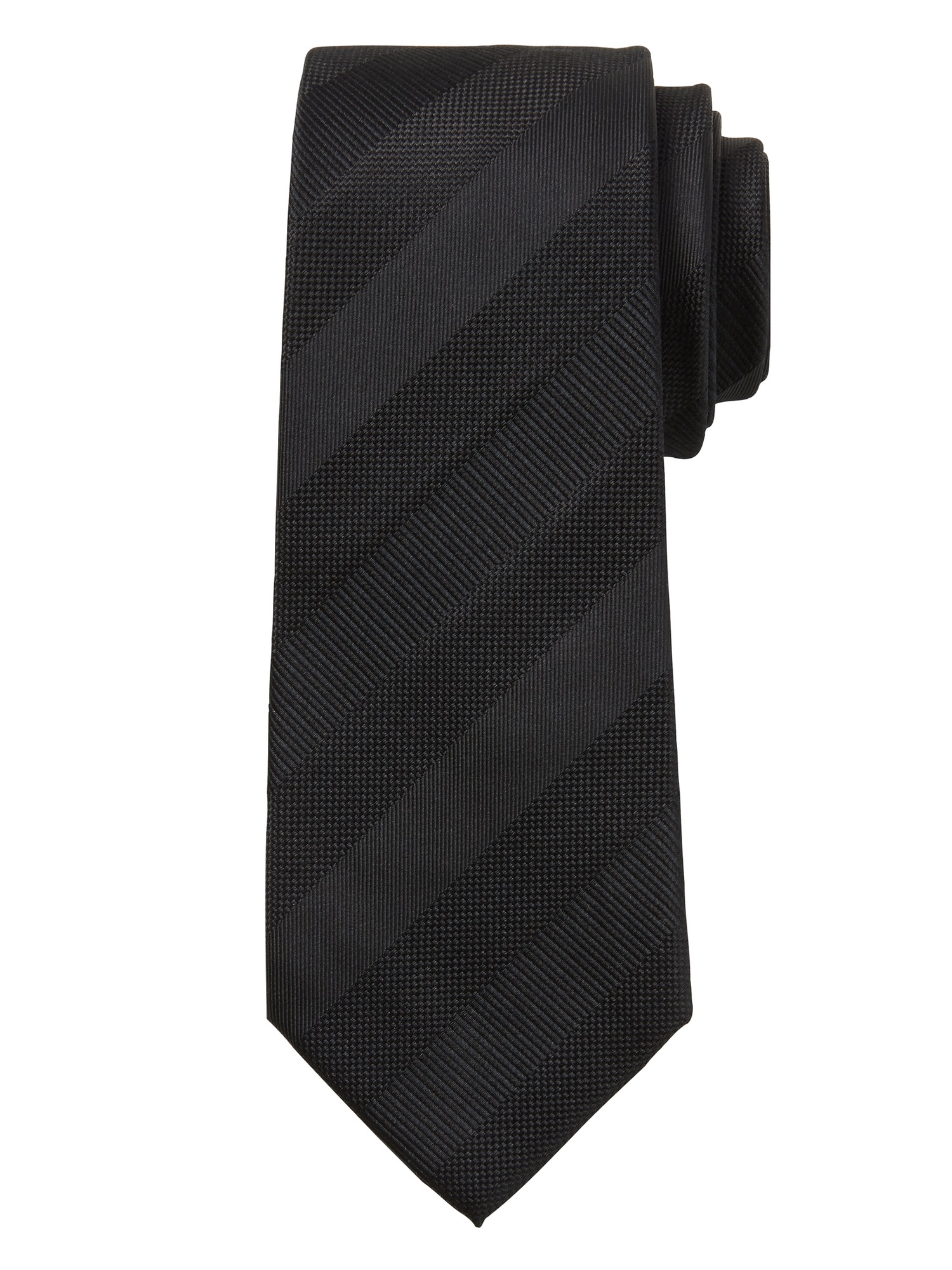 Textured Stripe Silk Nanotex® Tie